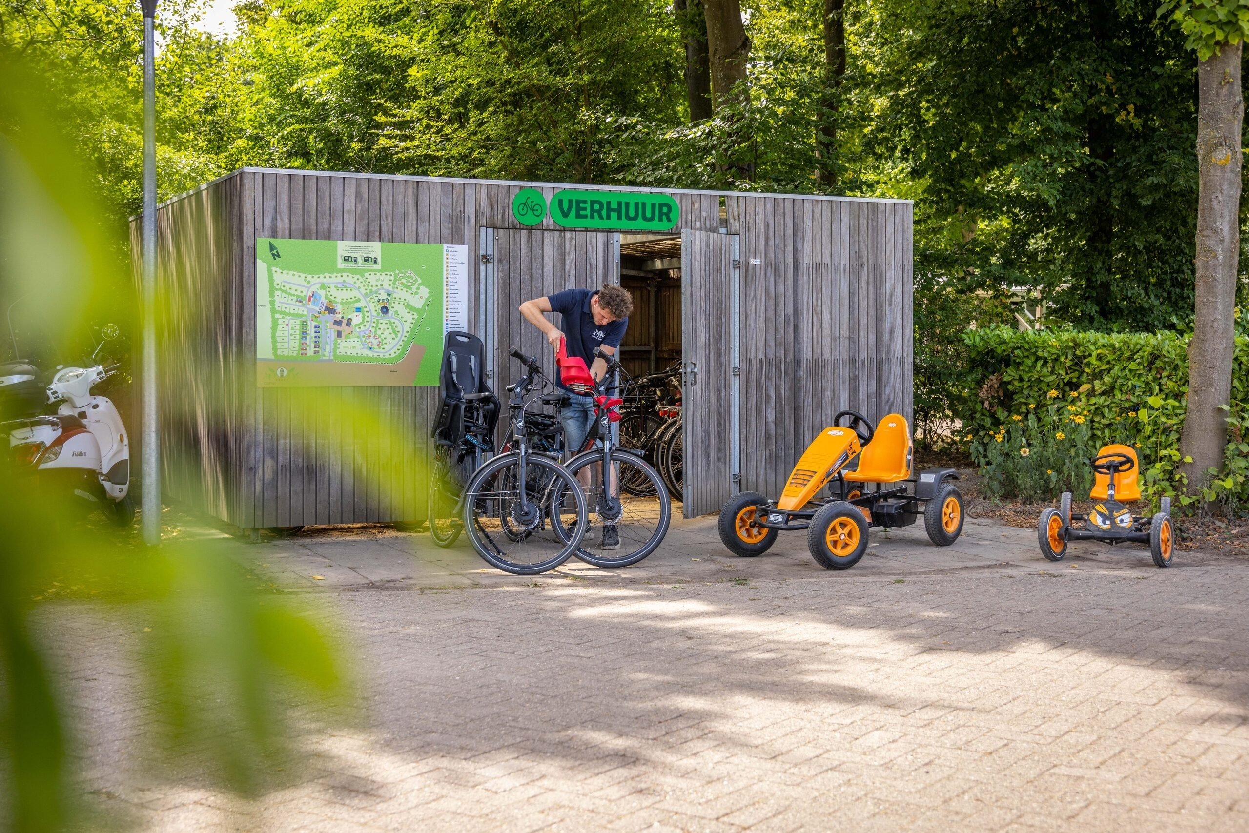 Bicycle and pedal kart rental